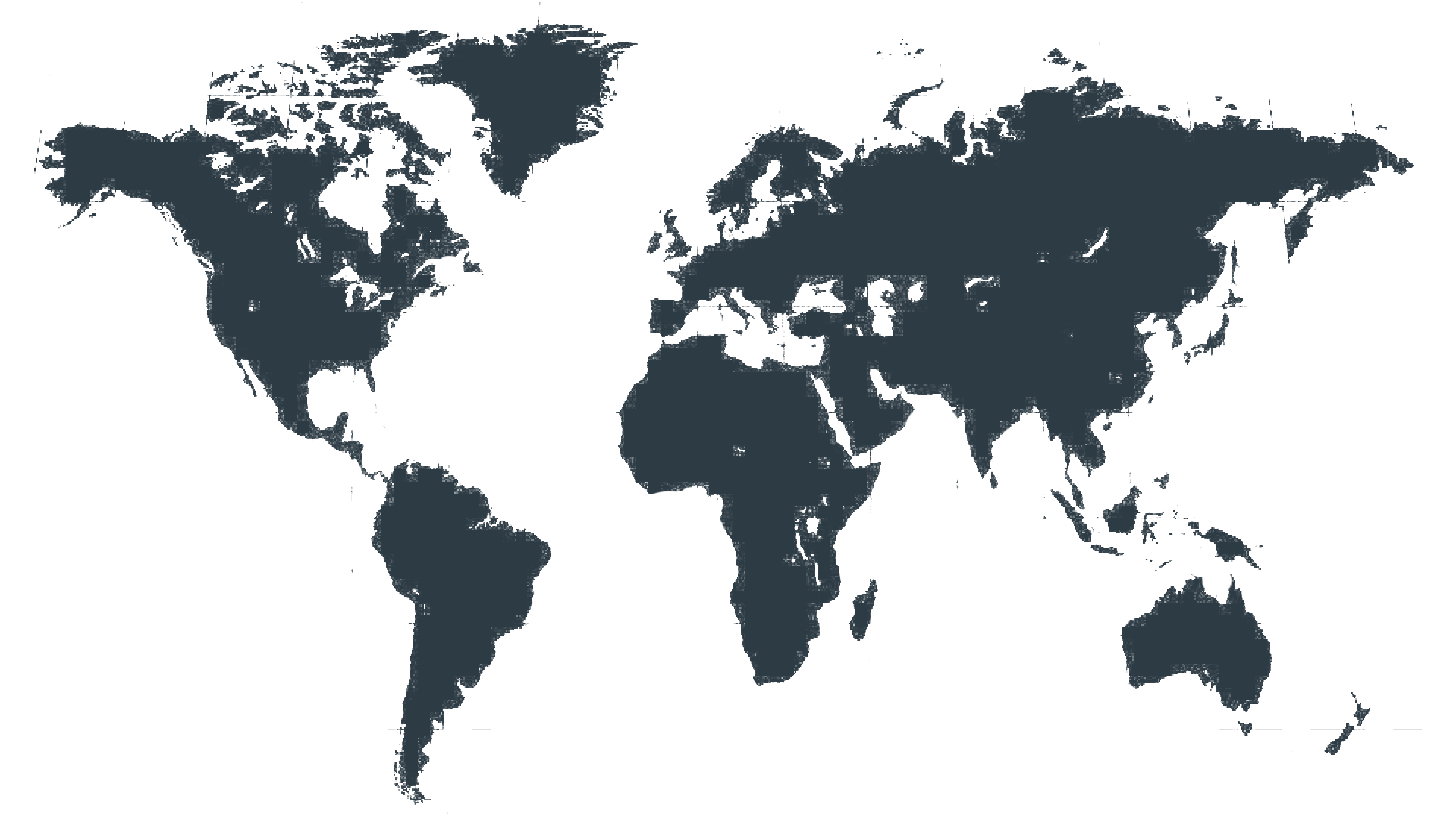 Mapa světa s vyznačenými lokalitami